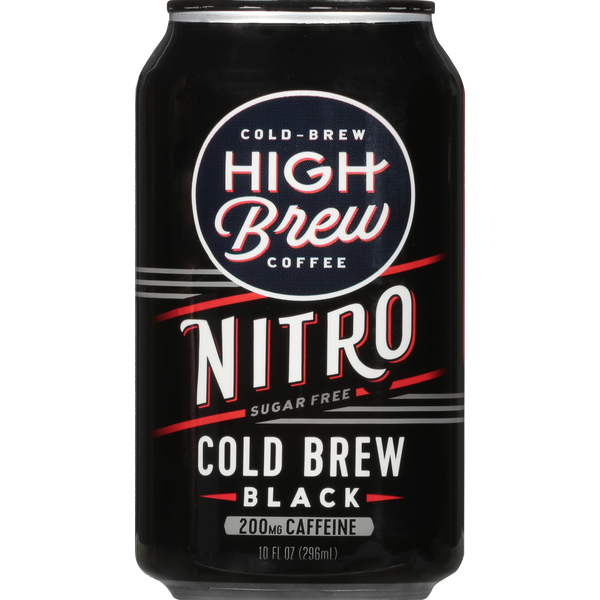 Coffee High Brew Coffee, Sugar Free, Black, Nitro, Cold-Brew hero