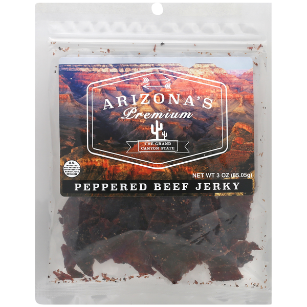 Popcorn & Jerky Old Santa Fe Trail Beef Jerky Beef Jerky, Peppered hero