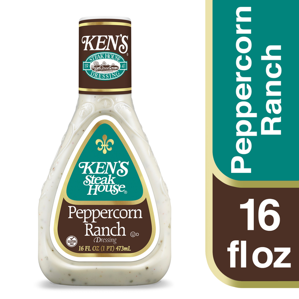 Salad Dressing & Toppings Ken's Steak House Dressing, Peppercorn Ranch hero