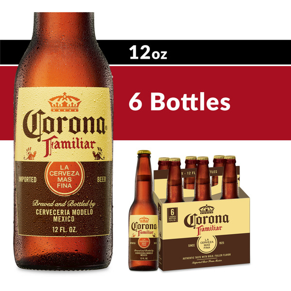 Spirits Corona Familiar Mexican Lager Import Beer Bottles hero