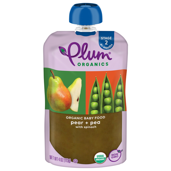 Baby Food & Formula Plum Organics Pear, Spinach & Pea Baby Food hero