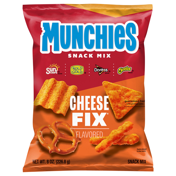 Chips & Pretzels MUNCHIES Snack Mix, Cheese Fix Flavored hero