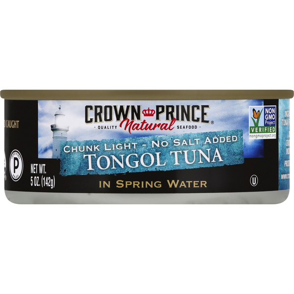 Canned Meat & Seafood Crown Prince Tongol Tuna, No Salt Added, Chunk Light hero