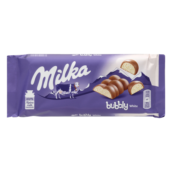 Candy & Chocolate Milka Chocolate, Bubbly White hero