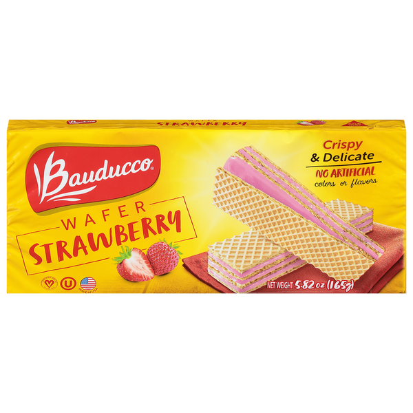 Cookies & Cakes Bauducco Wafer, Strawberry hero