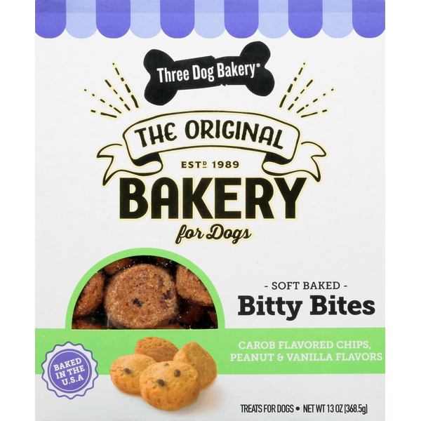 Dog Food & Care Three Dog Bakery Treats for Dogs, Bitty Bites, Soft Baked hero