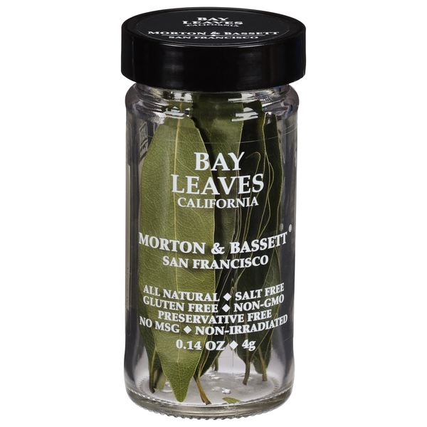 Spices & Seasonings Morton & Bassett Spices Bay Leaves, California hero