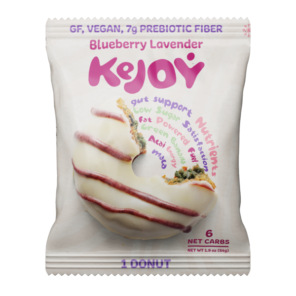 Frozen Dessert KeJoy Gluten Free Donut, Blueberry Lavender, Nutrient Dense & Low Carb hero