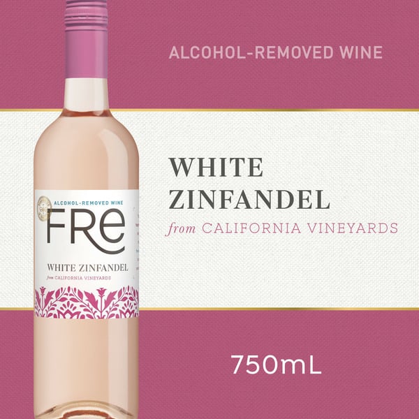 Non Alcoholic Wine Fre White Zinfandel Blush Wine hero