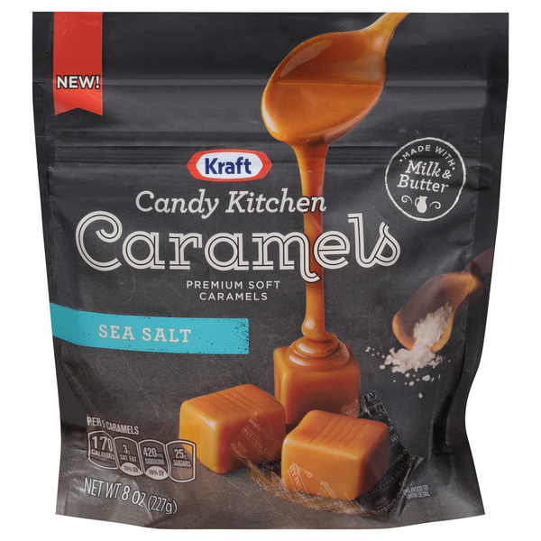 Baking Supplies & Decor Kraft Caramels, Sea Salt, Premium, Soft hero