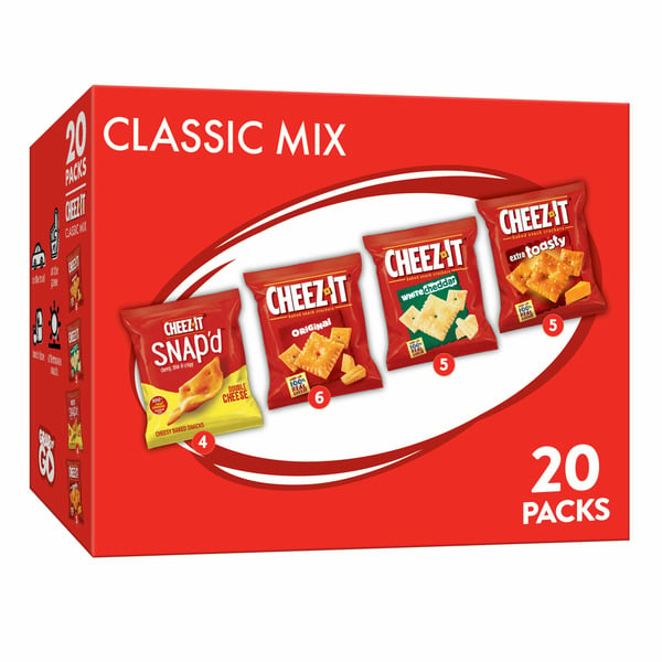 Crackers Cheez-It Cheese Crackers, Baked Snack Crackers, Lunch Snacks, Variety Pack hero