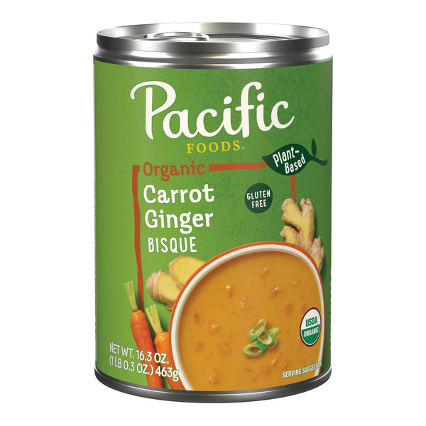 Soup, Broth & Bouillon Pacific Foods Organic Carrot Ginger Bisque hero