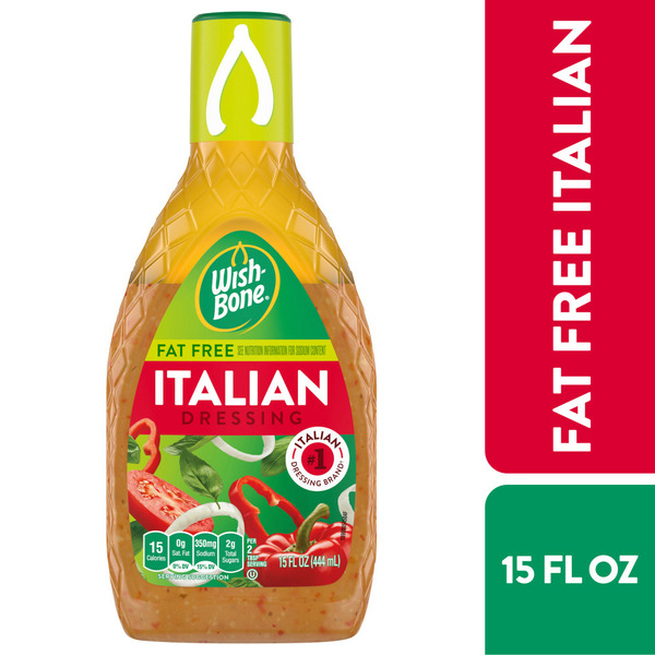 Salad Dressing & Toppings Wish-Bone Fat Free Italian Salad Dressing hero