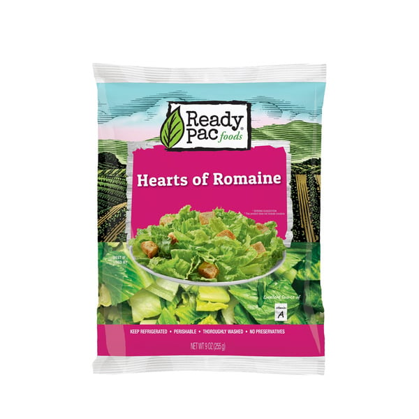 Packaged Vegetables & Fruits Ready Pac Bistro Hearts of Romaine Salad Bag hero