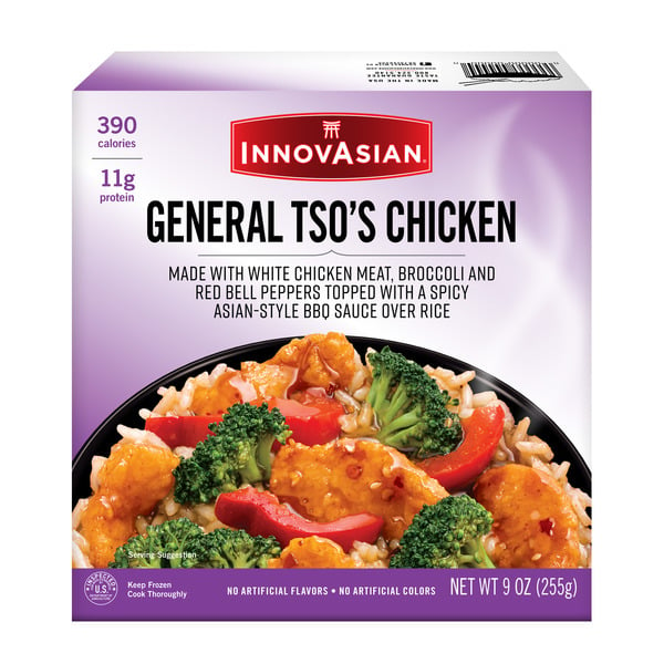 Prepared Meals InnovAsian General Tso's Chicken, Frozen Meal for One hero