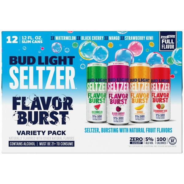 Cash Wise Liquor Bud Light Hard Seltzer Variety, Gluten Free, Slim 