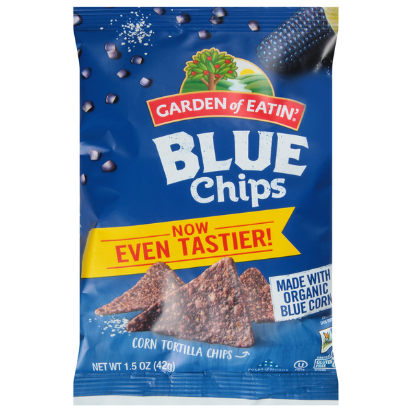 Chips & Pretzels Garden of Eatin' Corn Tortilla Chips, Blue Chips hero