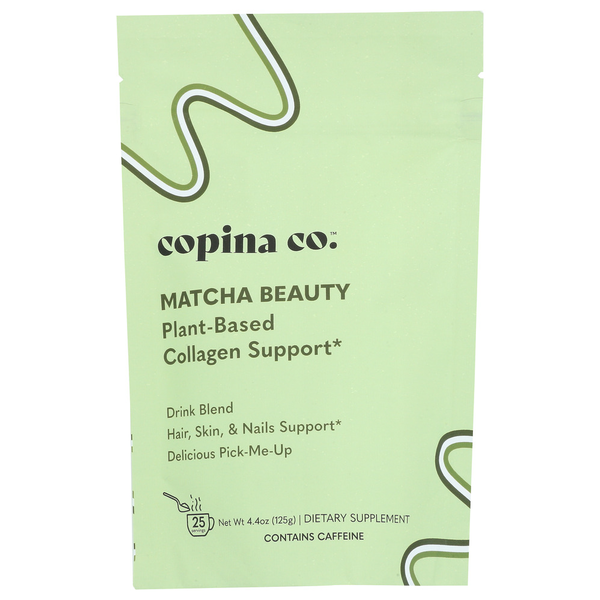 Beauty Copina Co. Matcha Beauty Plant-Based Collagen Support Drink Blend Blend Pouch hero