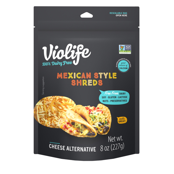 Refrigerated Violife Just like Mexican Style Shreds Shredded Cheese, Dairy-Free Vegan hero