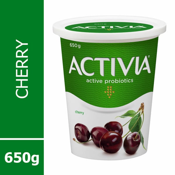 Yogurt Activia Yogurt With Probiotics, Cherry Flavour hero