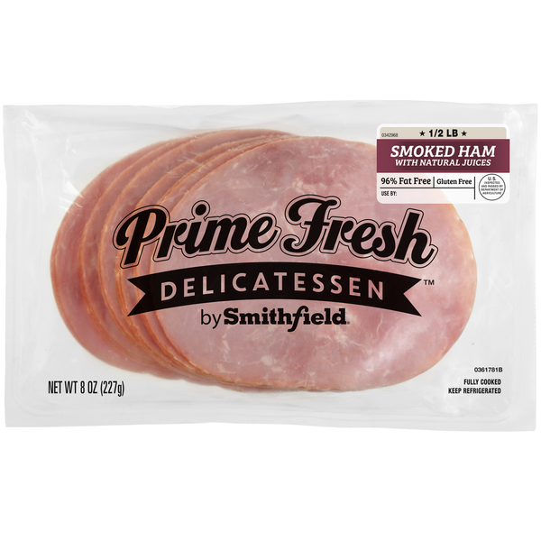 Packaged Lunch Meat Smithfield Smoked Ham hero