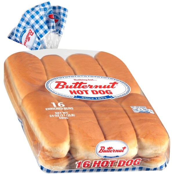 Buns & Rolls Butternut Enriched Hot Dog Buns hero