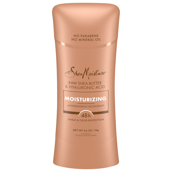 SheaMoisture Antiperspirant Deodorant, Raw Shea Butter & Hyaluronic Acid, Moisturizing hero