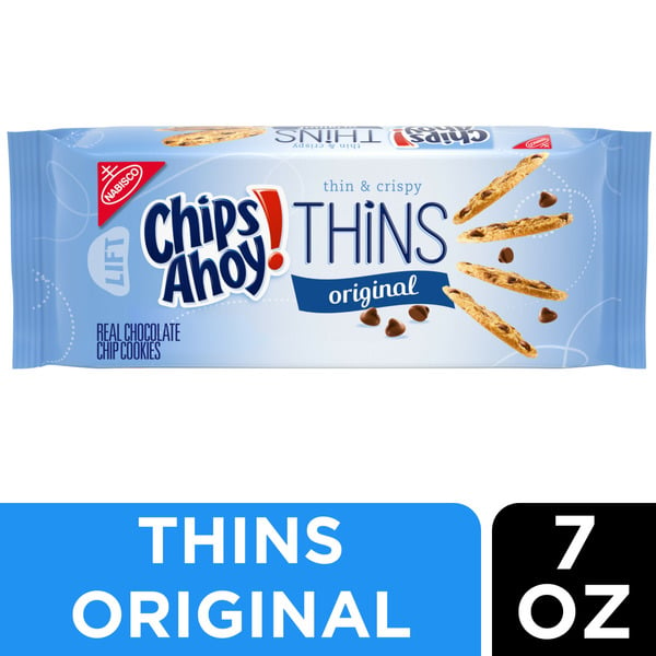 Crackers Chips Ahoy! Thins Original Chocolate Chip Cookies hero