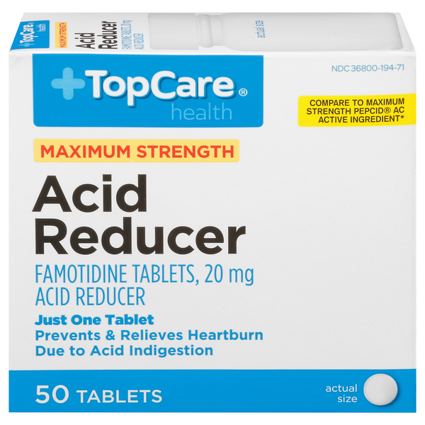 Muscles, Joints & Pain Relief TopCare Acid Reducer, Maximum Strength, 20 mg, Tablets hero