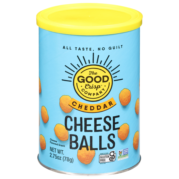 The Good Crisp Company Cheese Balls, Cheddar hero