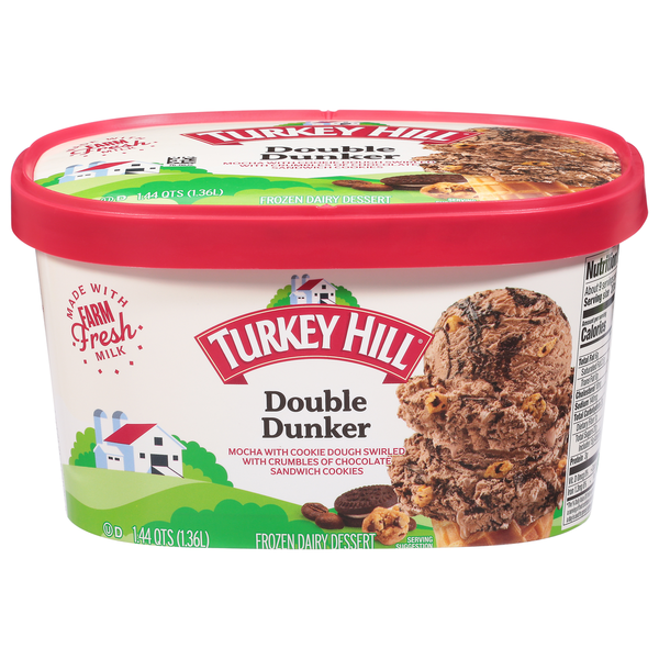 Ice Cream, Novelties & Ice Turkey Hill Frozen Dairy Dessert, Double Dunker hero