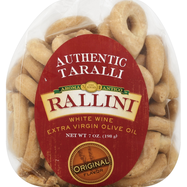 Crackers Rallini Taralli, Authentic, Original Flavor hero