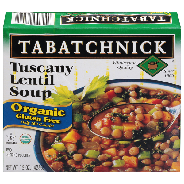 Kosher Foods Tabatchnick Organic Tuscany Lentil Soup (Frozen) hero