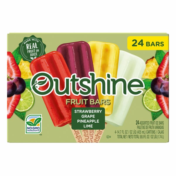 Breakfast Bars OUTSHINE FRUIT BARS Outshine Fruit Bar Variety,  24 Ct hero