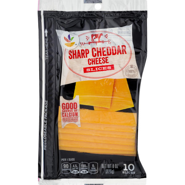 Specialty Cheeses Store Brand Cheese Slices, Sharp Cheddar hero