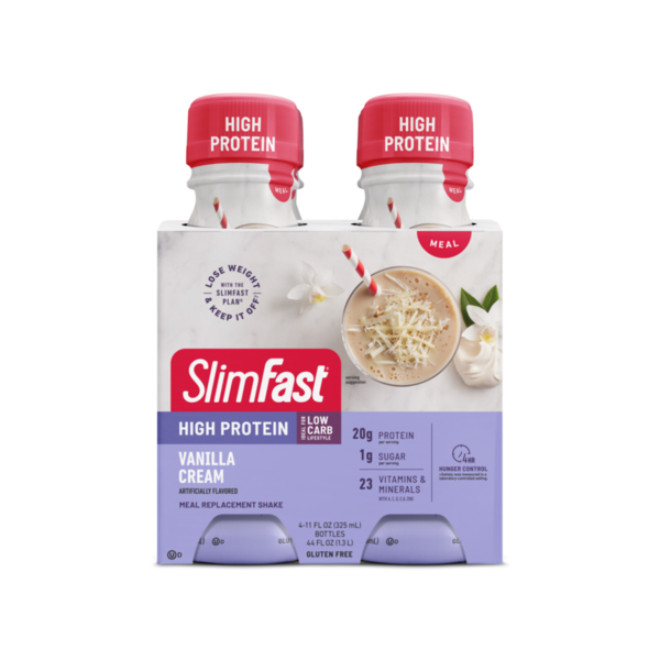 Protein & Meal Replacements SlimFast High Protein Vanilla Cream Meal Replacement Shakes hero