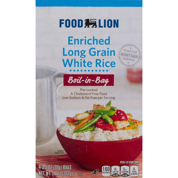 Instant Foods Food Lion White Rice, Enriched, Long Grain hero