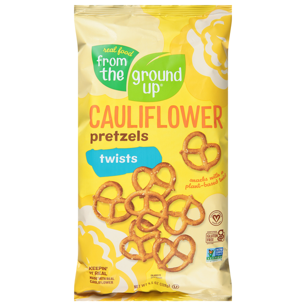 Chips & Pretzels Real Food From the Ground Up Cauliflower Pretzels, Twists hero