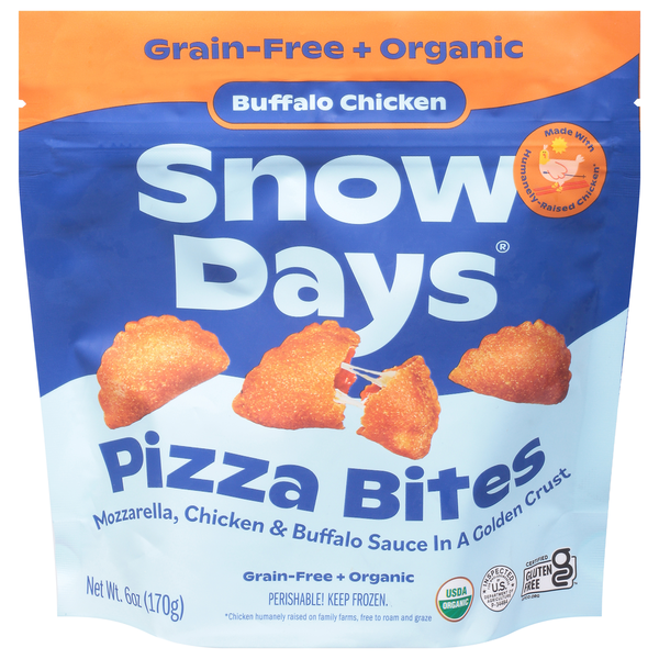 Frozen Appetizers & Sides Snow Days Snow Day Buffalo Chicken Pizza Bites, Grain-Free, Gluten-Free hero