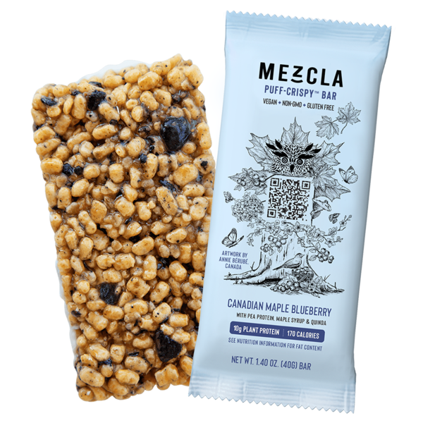 Energy & Granola Bars Mezcla Plant Protein Bar, Canadian Maple Blueberry hero