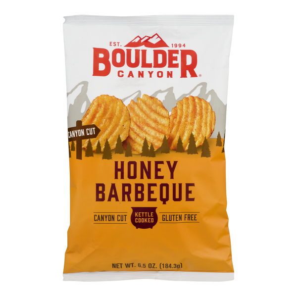 Chips & Pretzels Boulder Canyon Honey Barbeque Potato Chips hero