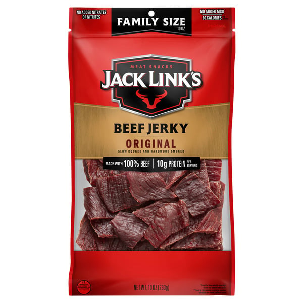 Jerky Jack Link's Beef Jerky, Original, Meat Snacks hero