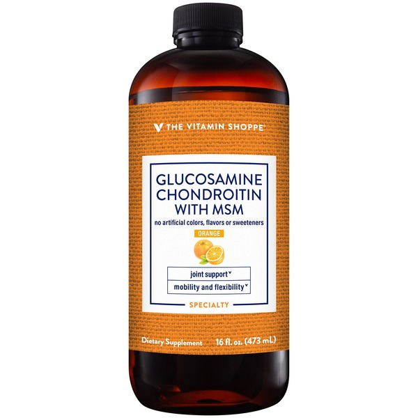 Other Supplements The Vitamin Shoppe Liquid Glucosamine Chondroitin with MSM (16 Fluid Ounces) hero