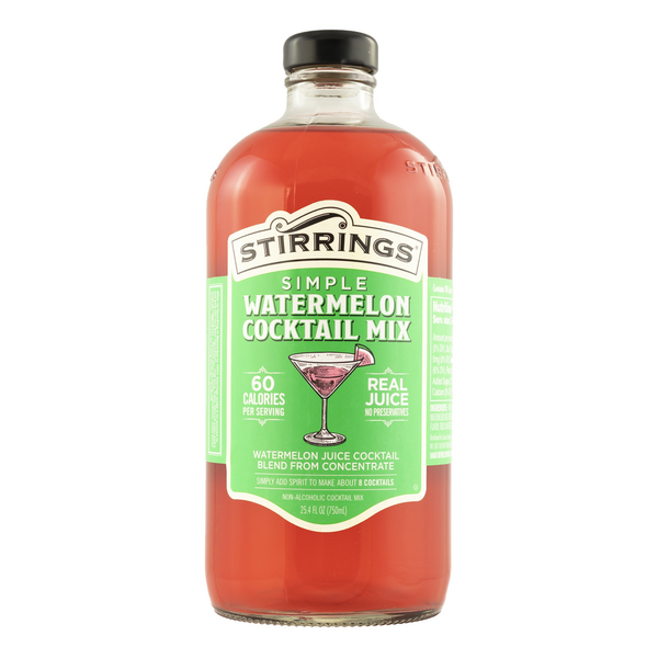 Mixers Stirrings Watermelon Cocktail Mix, Non Alcoholic Cocktail Mixer hero