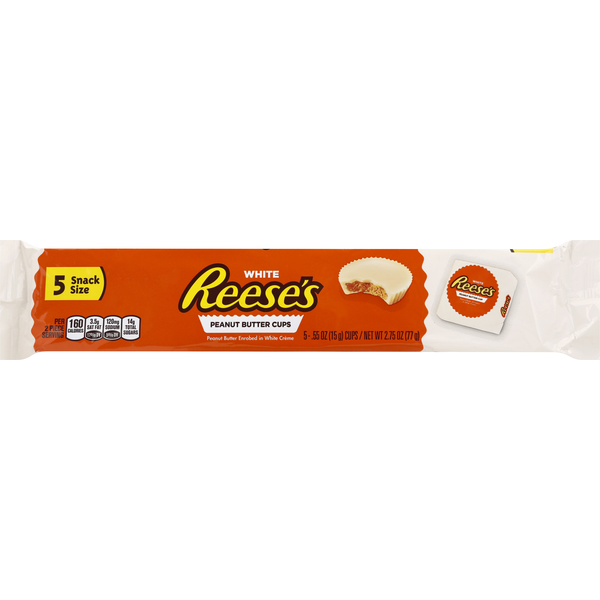 Candy & Chocolate Reese's White Creme Snack Size Peanut Butter Cups Candy hero