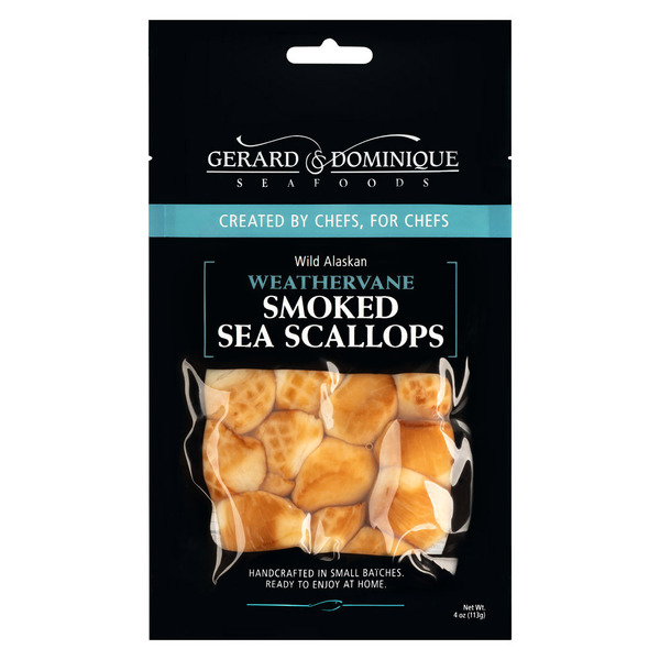 Seafood Gerard & Dominique Seafoods Smoked Weathervane Sea Scallops hero