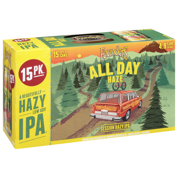 Ales Founders Brewing Beer, Session Hazy IPA, All Day Haze hero