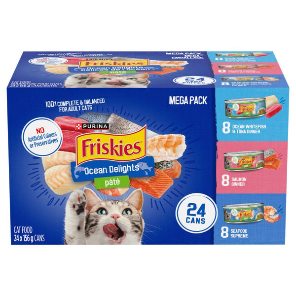 Cat Food & Care Purina Friskies Pâté Ocean Delights Variety Pack hero