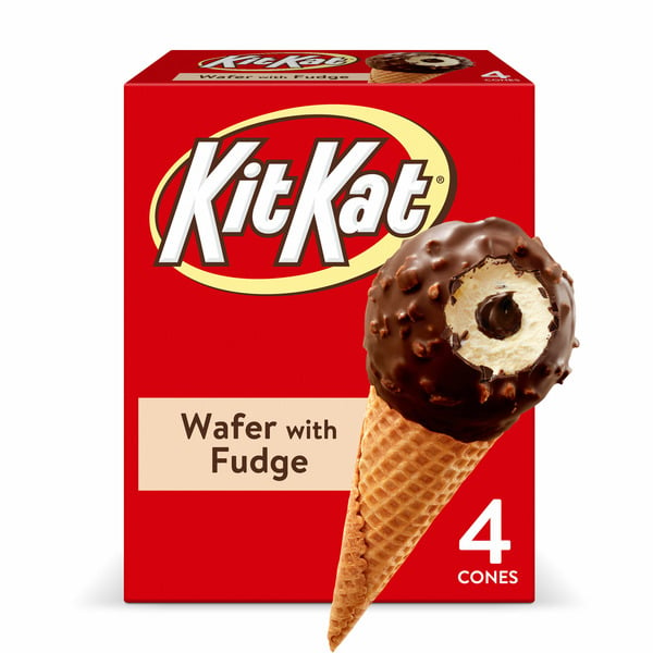 Ice Cream, Frozen Desserts & Ice Kit Kat Frozen Dairy Dessert Cones hero