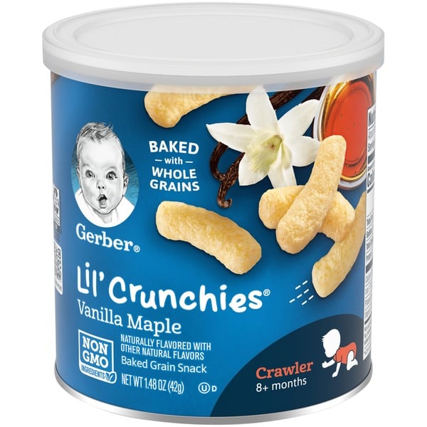 Baby Food & Formula Gerber Baked Corn Snack, Vanilla Maple hero